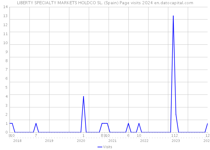 LIBERTY SPECIALTY MARKETS HOLDCO SL. (Spain) Page visits 2024 