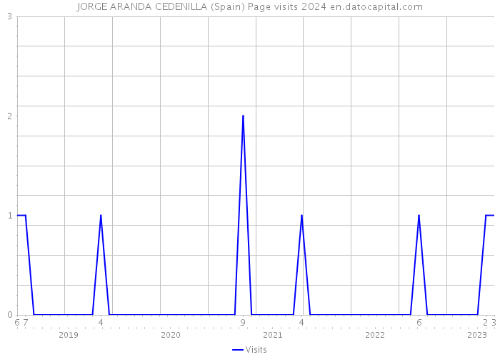 JORGE ARANDA CEDENILLA (Spain) Page visits 2024 