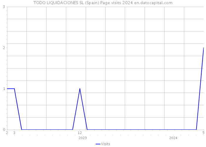 TODO LIQUIDACIONES SL (Spain) Page visits 2024 