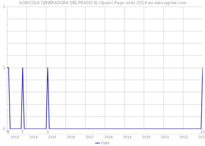 AGRICOLA GENERADORA DEL PRADO SL (Spain) Page visits 2024 