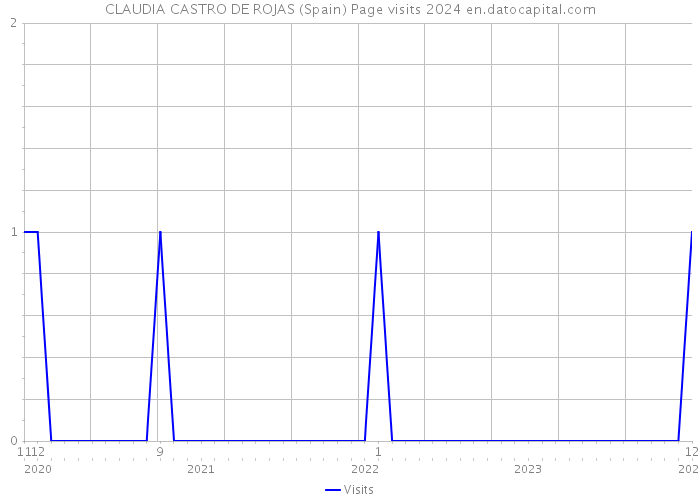 CLAUDIA CASTRO DE ROJAS (Spain) Page visits 2024 