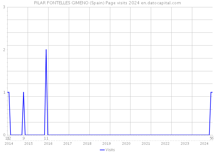 PILAR FONTELLES GIMENO (Spain) Page visits 2024 