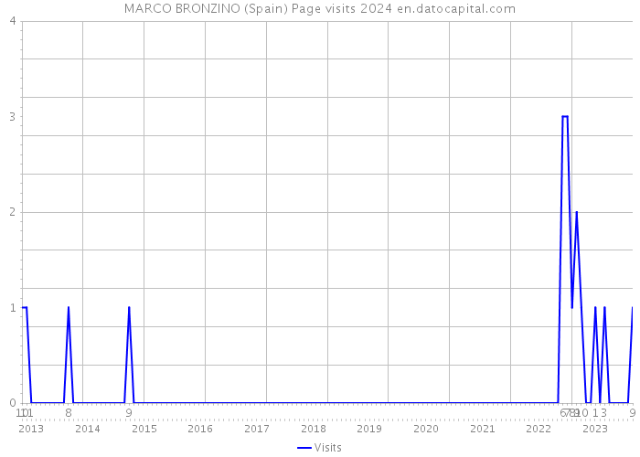 MARCO BRONZINO (Spain) Page visits 2024 