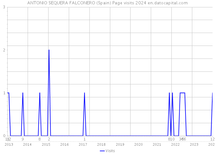 ANTONIO SEQUERA FALCONERO (Spain) Page visits 2024 