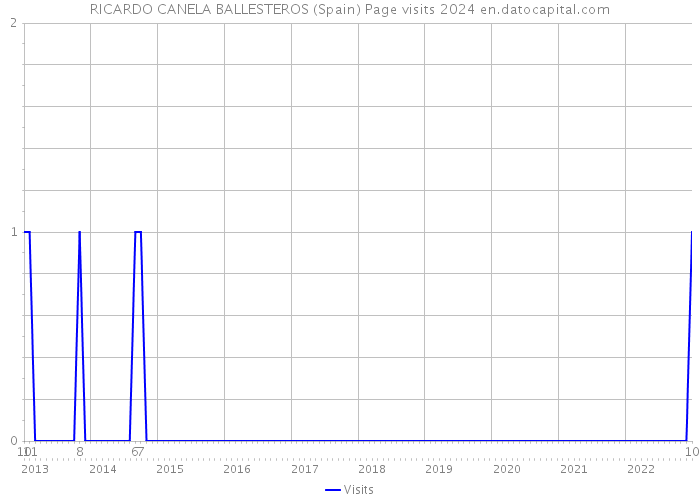 RICARDO CANELA BALLESTEROS (Spain) Page visits 2024 