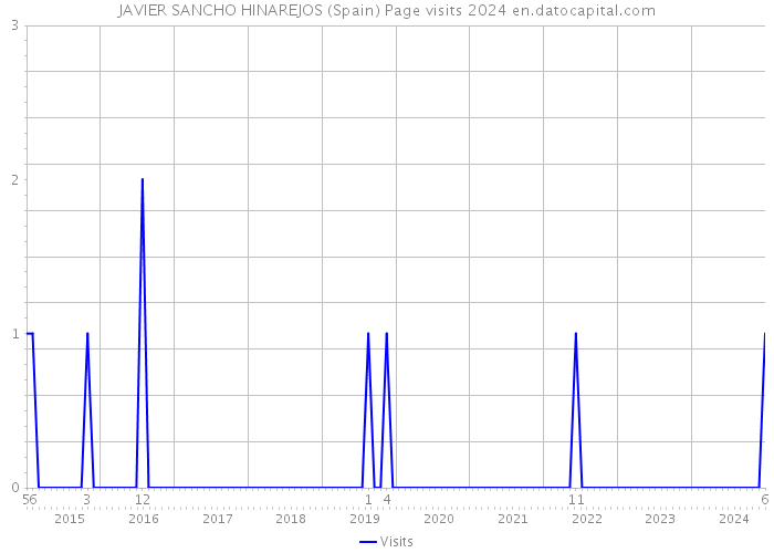 JAVIER SANCHO HINAREJOS (Spain) Page visits 2024 