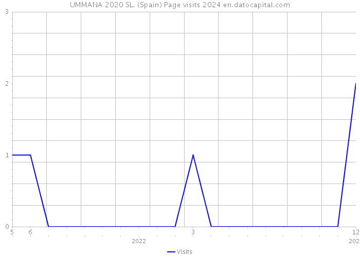 UMMANA 2020 SL. (Spain) Page visits 2024 