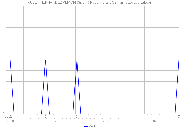 RUBEN HERNANDEZ REMON (Spain) Page visits 2024 