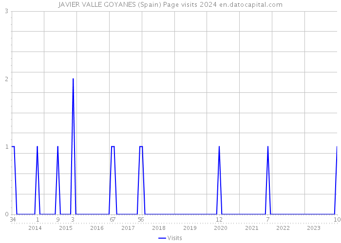 JAVIER VALLE GOYANES (Spain) Page visits 2024 