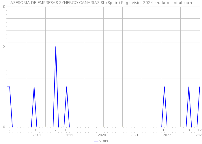 ASESORIA DE EMPRESAS SYNERGO CANARIAS SL (Spain) Page visits 2024 