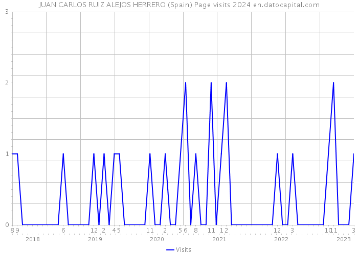 JUAN CARLOS RUIZ ALEJOS HERRERO (Spain) Page visits 2024 