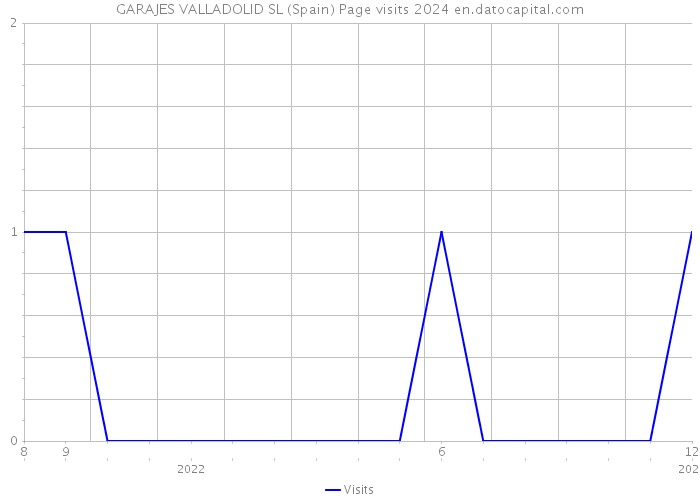 GARAJES VALLADOLID SL (Spain) Page visits 2024 