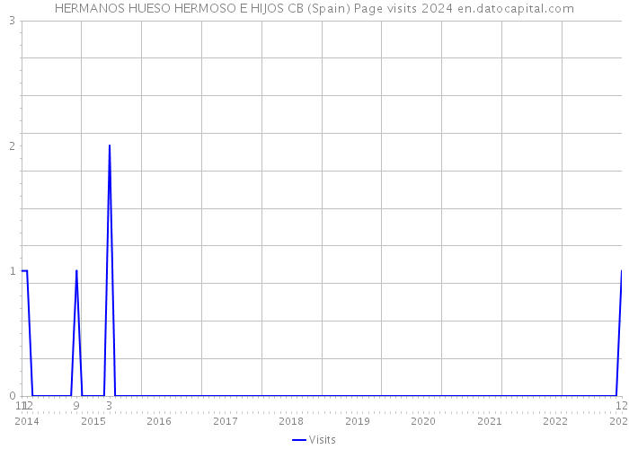 HERMANOS HUESO HERMOSO E HIJOS CB (Spain) Page visits 2024 