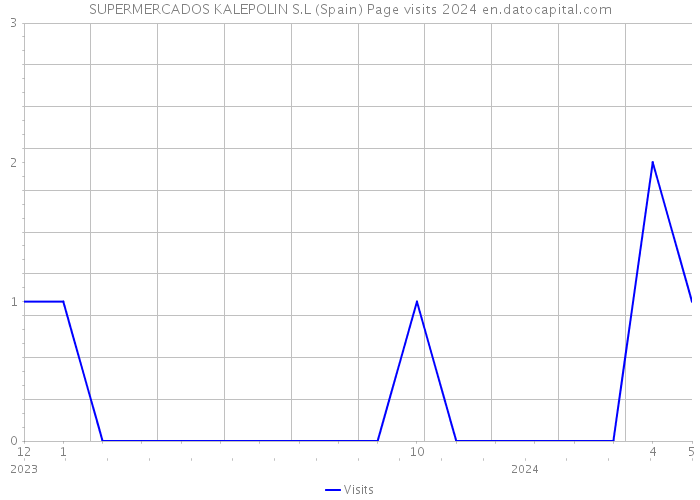 SUPERMERCADOS KALEPOLIN S.L (Spain) Page visits 2024 