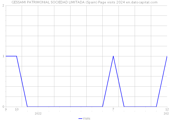 GESSAMI PATRIMONIAL SOCIEDAD LIMITADA (Spain) Page visits 2024 