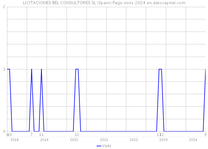 LICITACIONES BEL CONSULTORES SL (Spain) Page visits 2024 