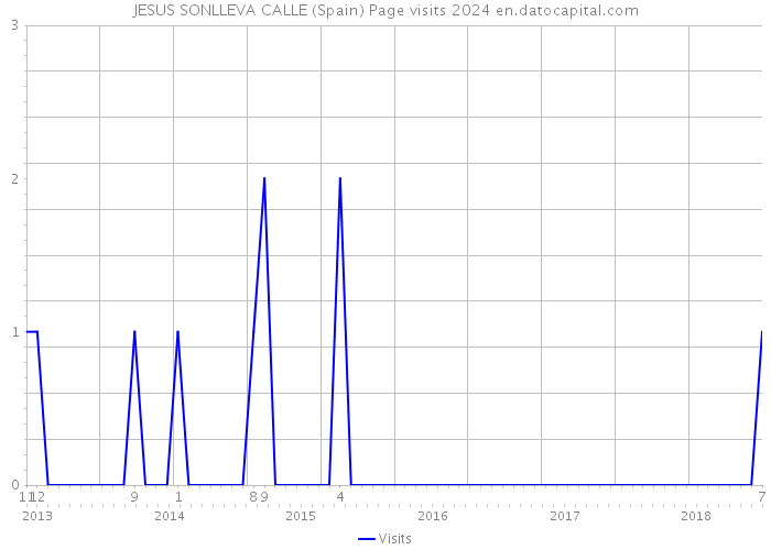 JESUS SONLLEVA CALLE (Spain) Page visits 2024 