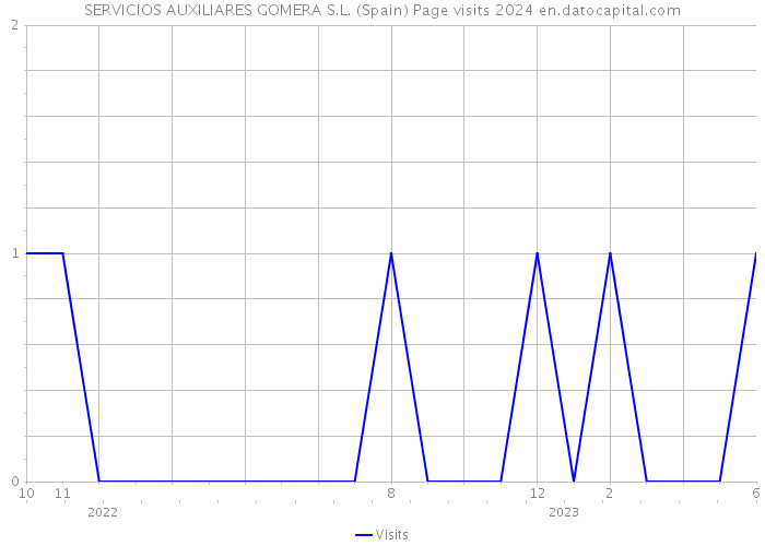 SERVICIOS AUXILIARES GOMERA S.L. (Spain) Page visits 2024 