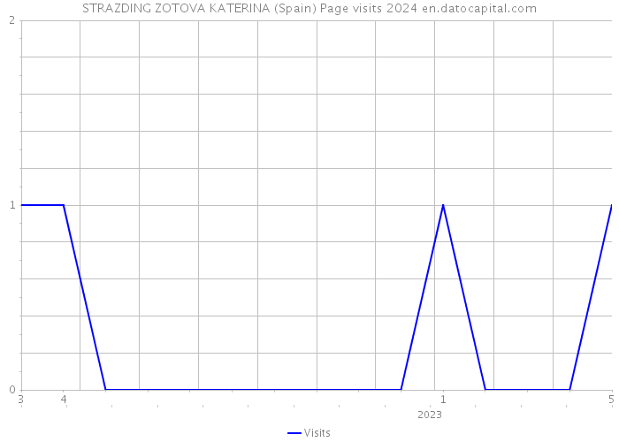 STRAZDING ZOTOVA KATERINA (Spain) Page visits 2024 