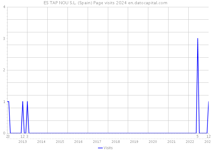 ES TAP NOU S.L. (Spain) Page visits 2024 