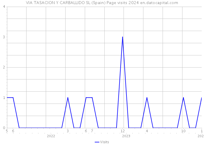 VIA TASACION Y CARBALLIDO SL (Spain) Page visits 2024 