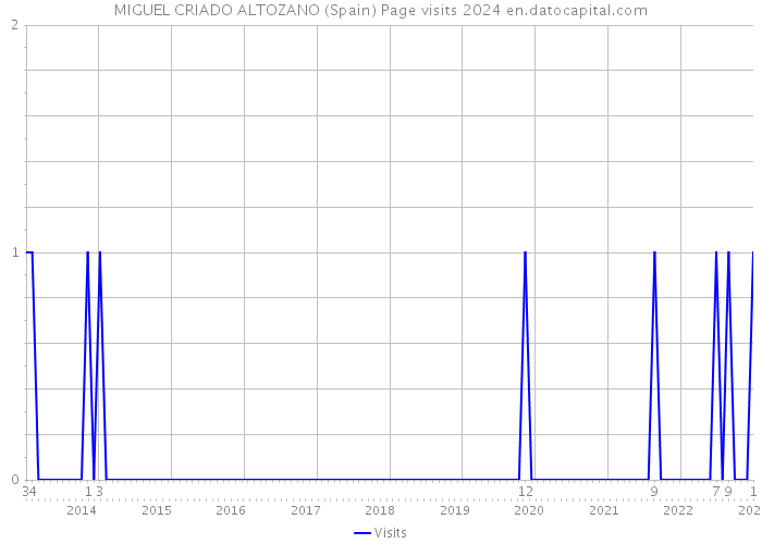 MIGUEL CRIADO ALTOZANO (Spain) Page visits 2024 