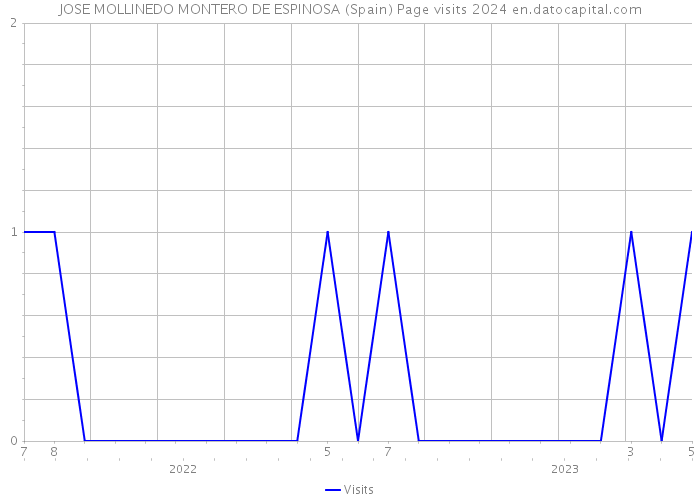 JOSE MOLLINEDO MONTERO DE ESPINOSA (Spain) Page visits 2024 