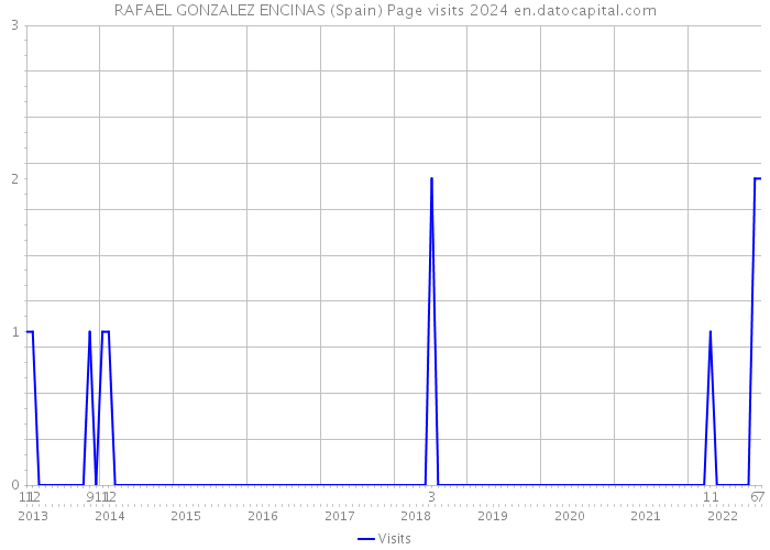 RAFAEL GONZALEZ ENCINAS (Spain) Page visits 2024 
