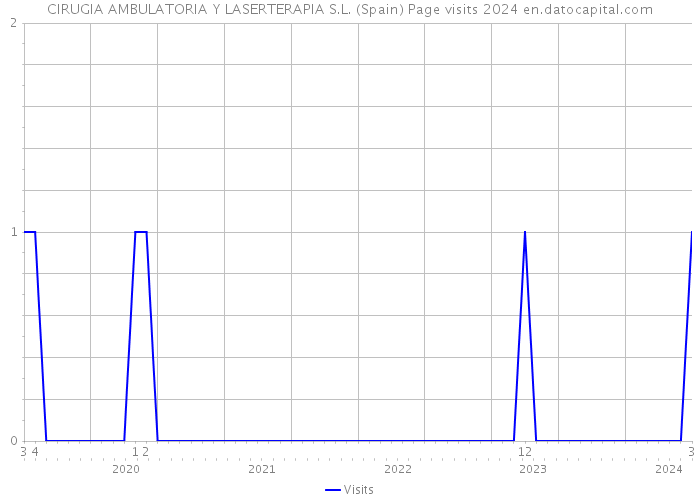 CIRUGIA AMBULATORIA Y LASERTERAPIA S.L. (Spain) Page visits 2024 