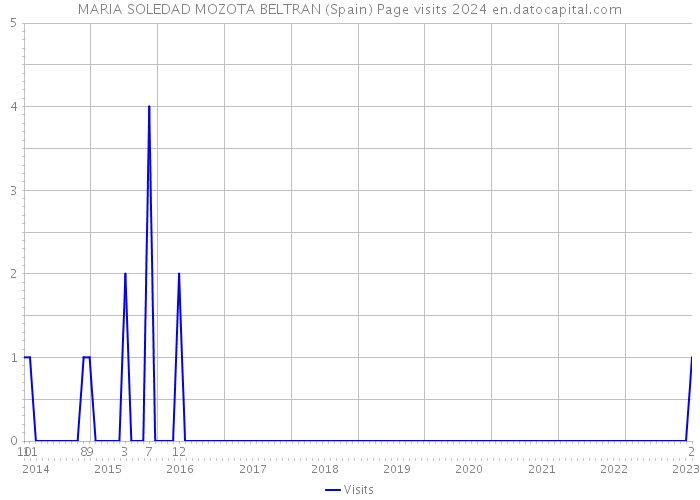 MARIA SOLEDAD MOZOTA BELTRAN (Spain) Page visits 2024 