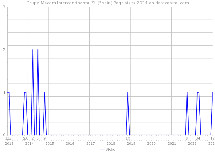Grupo Macom Intercontinental SL (Spain) Page visits 2024 