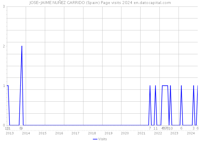 JOSE-JAIME NUÑEZ GARRIDO (Spain) Page visits 2024 