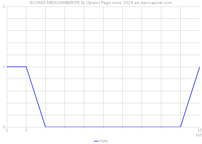 ECORES MEDIOAMBIENTE SL (Spain) Page visits 2024 