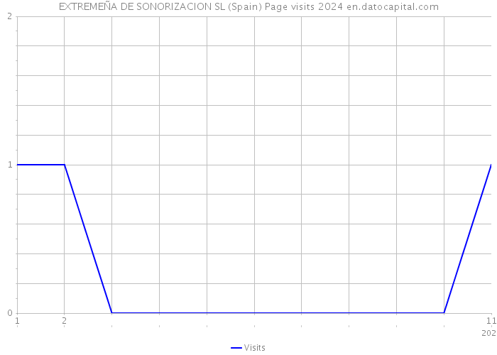 EXTREMEÑA DE SONORIZACION SL (Spain) Page visits 2024 