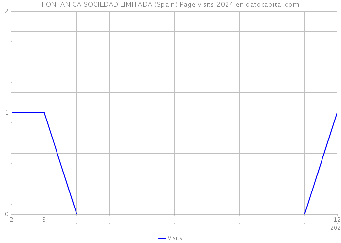 FONTANICA SOCIEDAD LIMITADA (Spain) Page visits 2024 