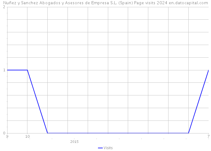 Nuñez y Sanchez Abogados y Asesores de Empresa S.L. (Spain) Page visits 2024 
