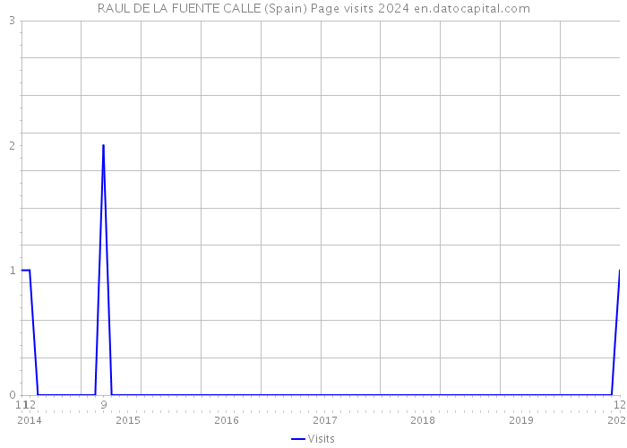 RAUL DE LA FUENTE CALLE (Spain) Page visits 2024 