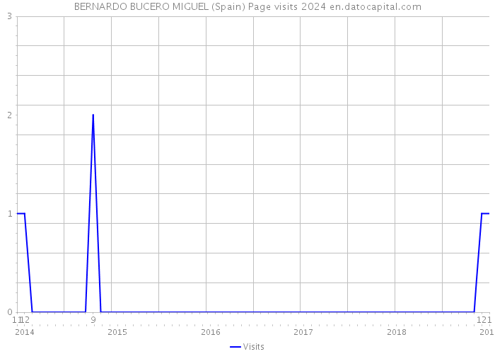 BERNARDO BUCERO MIGUEL (Spain) Page visits 2024 