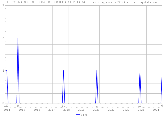 EL COBRADOR DEL PONCHO SOCIEDAD LIMITADA. (Spain) Page visits 2024 