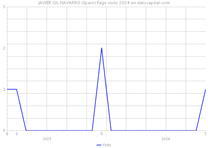 JAVIER GIL NAVARRO (Spain) Page visits 2024 