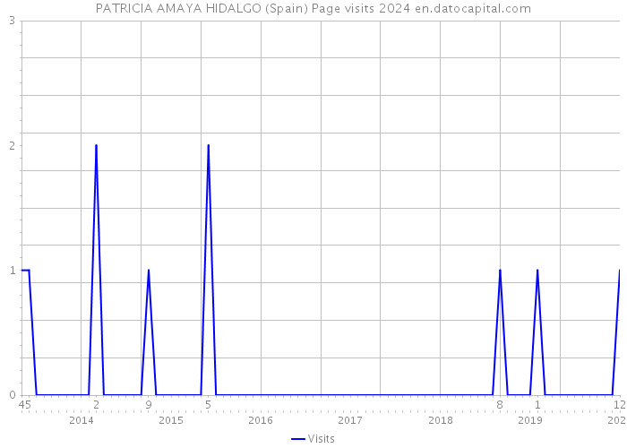 PATRICIA AMAYA HIDALGO (Spain) Page visits 2024 
