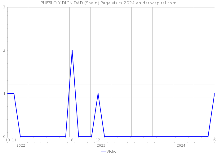 PUEBLO Y DIGNIDAD (Spain) Page visits 2024 