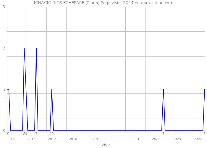 IGNACIO RIOS ECHEPARE (Spain) Page visits 2024 