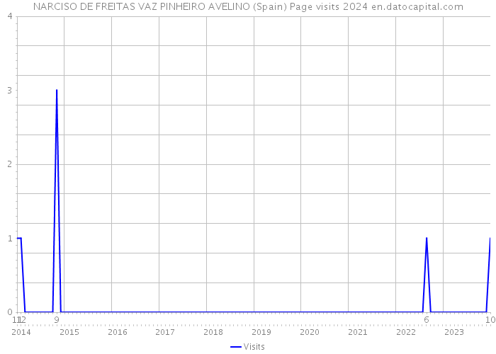 NARCISO DE FREITAS VAZ PINHEIRO AVELINO (Spain) Page visits 2024 