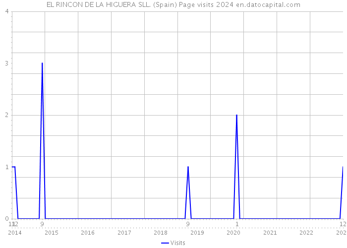 EL RINCON DE LA HIGUERA SLL. (Spain) Page visits 2024 