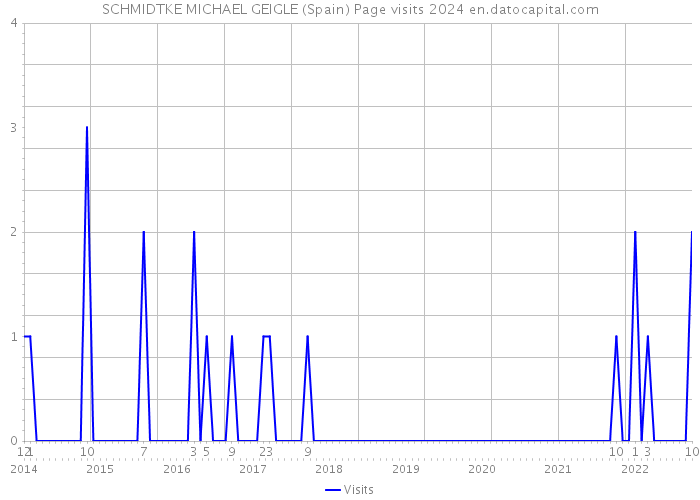 SCHMIDTKE MICHAEL GEIGLE (Spain) Page visits 2024 