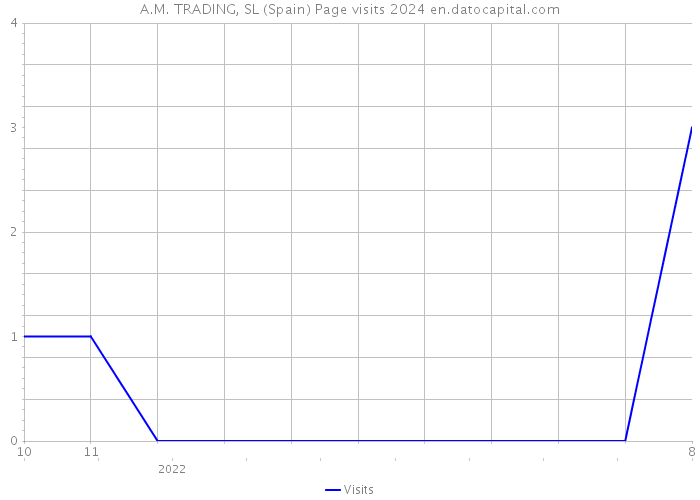A.M. TRADING, SL (Spain) Page visits 2024 
