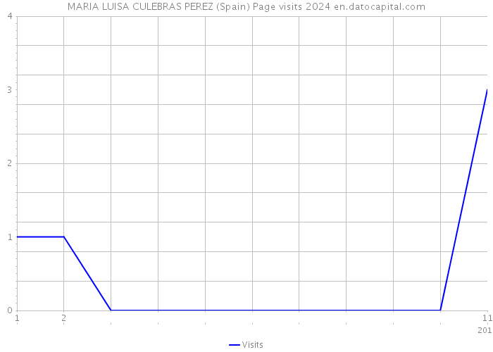 MARIA LUISA CULEBRAS PEREZ (Spain) Page visits 2024 