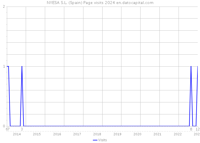 NYESA S.L. (Spain) Page visits 2024 