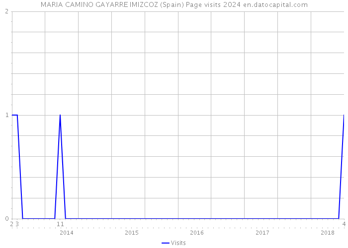 MARIA CAMINO GAYARRE IMIZCOZ (Spain) Page visits 2024 